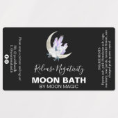 Crystal Moon Bath Soak Spell Labels (Design 1)