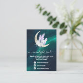 Crystal Moon Galaxy Spell Jar Kit Visitekaartje (Staand voorkant)