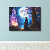 Crystal Moon River Canvas Afdruk (Insitu (Houten vloer))