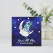 *~* CRYSTAL MOON STARS Website AR14 RSVP Wedding Kaart (Staand voorkant)