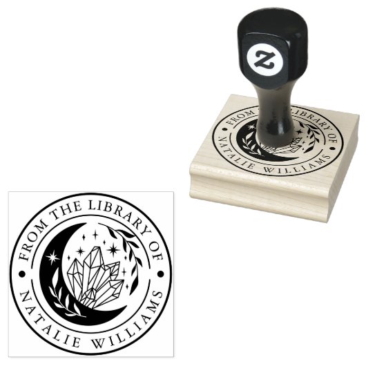 Crystal Moon uit de bibliotheek van Rubber Stamp Rubberstempel (Gestempeld)