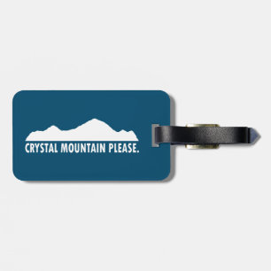 Crystal Mountain alstublieft Bagagelabel