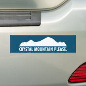 Crystal Mountain alstublieft Bumpersticker (Op auto)
