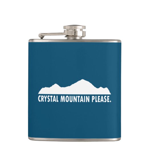 Crystal Mountain alstublieft Heupfles (Voorkant)