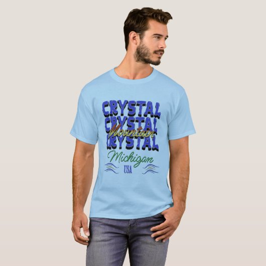 Crystal Mountain, Michigan T-shirt (Voorkant volledig)