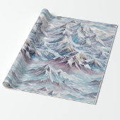 Crystal Mountain Scene Wrapping Papier (Uitgerold)