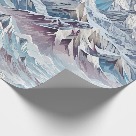 Crystal Mountain Scene Wrapping Papier (Hoek)
