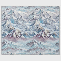 Crystal Mountain Scene Wrapping Papier