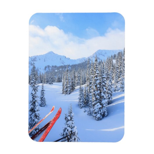 Crystal Mountain Ski Resort bij Mt. Rainier 2 Magneet (Verticaal)