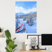 Crystal Mountain Ski Resort bij Mt. Rainier 2 Poster (Thuiskantoor)