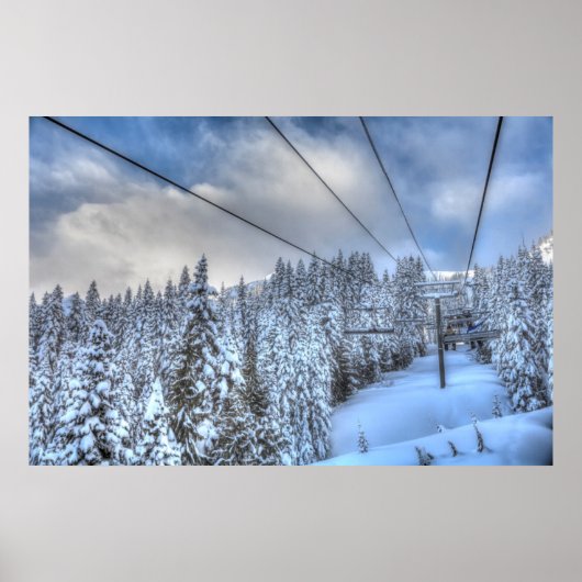 Crystal Mountain Ski Resort, nabij Mt. Rainier 3 Poster (Voorkant)