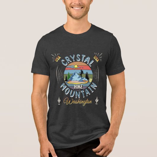 Crystal Mountain, Verenigde Staten Tri-Blend Shirt (Voorkant)