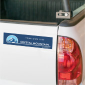 Crystal Mountain Washington ski Bumper Sticker (Op Truck)