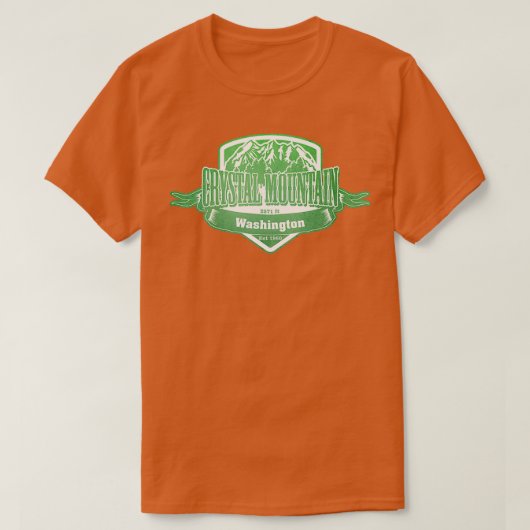 Crystal Mountain Washington Ski Resort T-shirt (Design voorkant)