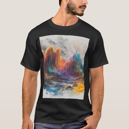 Crystal Mountains Graphic T-shirt (Voorkant)