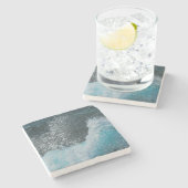 Crystal Ocean Waves Stenen Onderzetter (Zijkant)