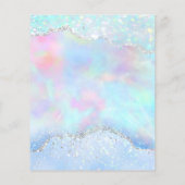crystal opal FAUX iridescent Flyer (Achterkant)