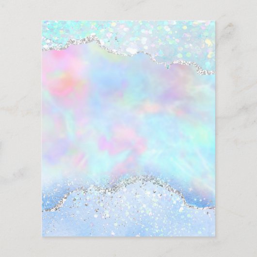 crystal opal FAUX iridescent Flyer (Achterkant)