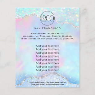 crystal opal FAUX iridescent Flyer