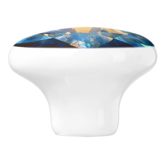Crystal Opal Pattern Keramische Knop (Zijkant)