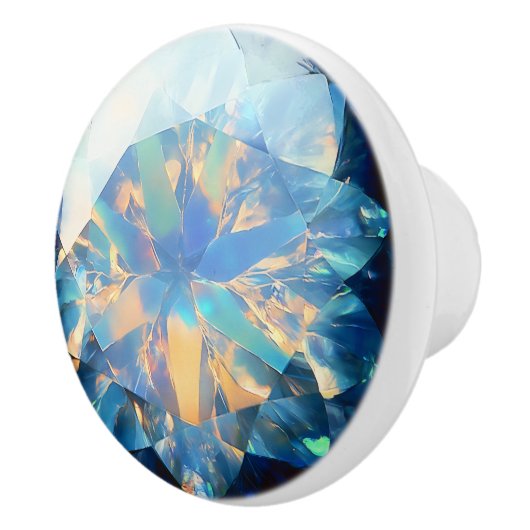 Crystal Opal Pattern Keramische Knop (Rechts)