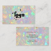 Crystal Opal Stone achtergrond Visitekaartje (Voorkant / Achterkant)