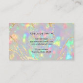 Crystal Opal Stone achtergrond Visitekaartje (Achterkant)