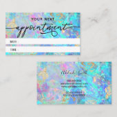 crystal optische textuurkaart visitekaartje (Voorkant / Achterkant)