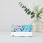 crystal optische textuurkaart visitekaartje (Staand voorkant)