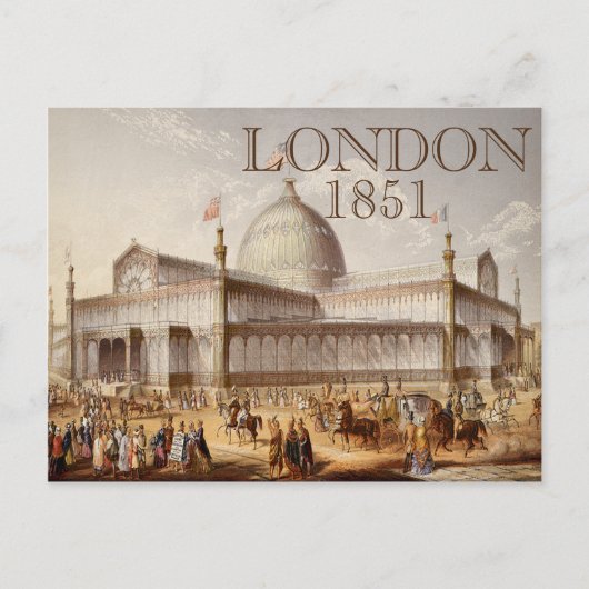 Crystal Palace London World's Fair Briefkaart (Voorkant)