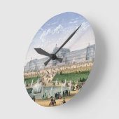 Crystal Palace, Sydenham, c.1862 (kleurenlitho) Ronde Klok (Hoek)