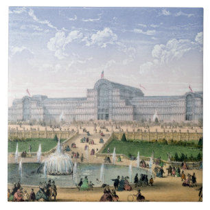 Crystal Palace, Sydenham, c.1862 (kleurenlitho) Tegeltje