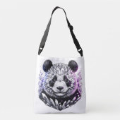 Crystal Panda Fantasy Animal Art Crossbody Tas (Achterkant)