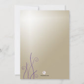 Crystal Pansies Dank u Notecards Notitiekaartje (Achterkant)