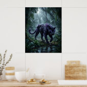 Crystal Panther Night Glow Poster (Keuken)