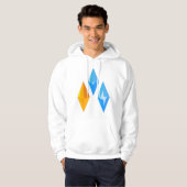 Crystal Pareltjes Mannen Hoodie (Voorkant volledig)