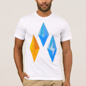 Crystal Pareltjes Mannen T-shirt (Voorkant)