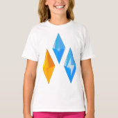 Crystal Pareltjes Meisjes T-shirt (Voorkant)