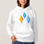 Crystal Pareltjes Vrouwen Hoodie (Voorkant)