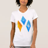 Crystal Pareltjes Vrouwen T-shirt (Voorkant)