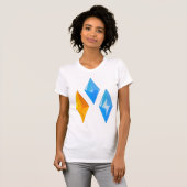 Crystal Pareltjes Vrouwen T-shirt (Voorkant volledig)