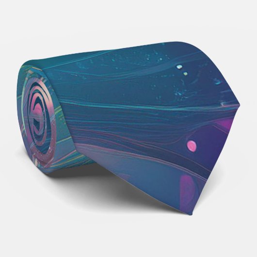 Crystal Pattern Design Stropdas (Opgerold)