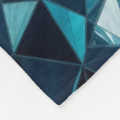 Crystal pattern Ocean Hues Kaleidoscope Pattern Fleece Deken (Hoek)