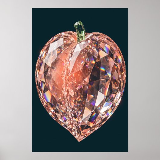 Crystal Peach Poster — Crystal Harvest (Voorkant)