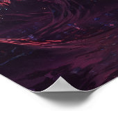 Crystal Peaks under a Vibrant Pink Sunset Poster (Hoek)