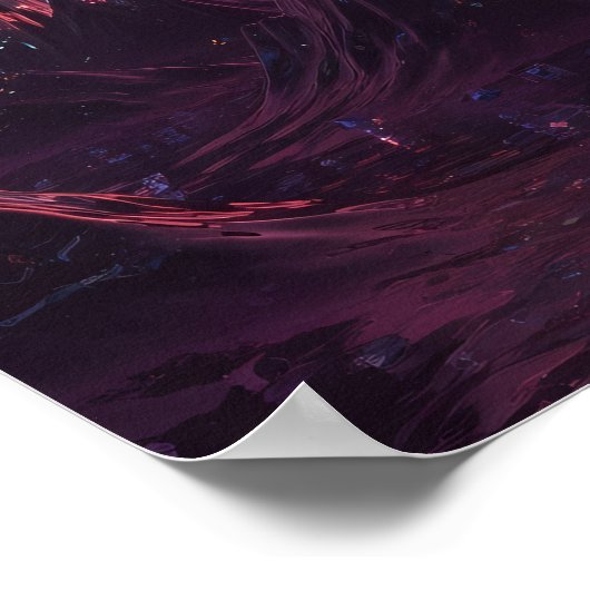 Crystal Peaks under a Vibrant Pink Sunset Poster (Hoek)