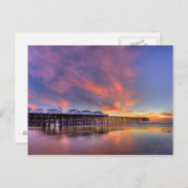 Crystal Pier Sunset Briefkaart (Voorkant / Achterkant)