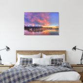 Crystal Pier Sunset Canvas Afdruk (Insitu (Slaapkamer))