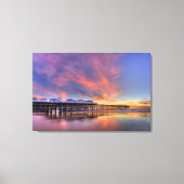 Crystal Pier Sunset Canvas Afdruk (Voorkant)