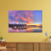 Crystal Pier Sunset Canvas Afdruk (Insitu (Woonkamer))